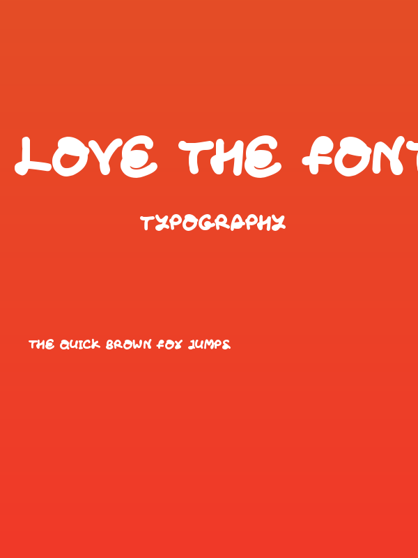 Love The Fonts Poster