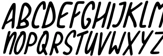 Love The Trees Italic 字体 大写