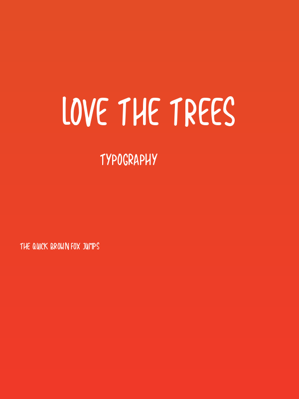Love The Trees Poster