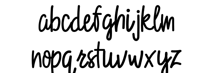Love Today Font LOWERCASE
