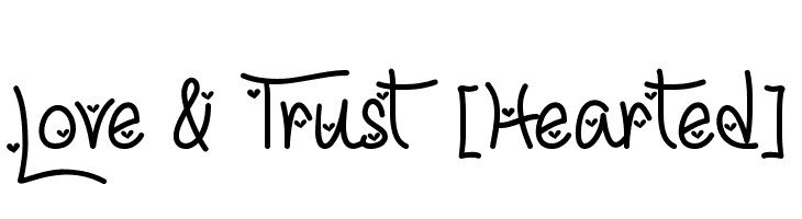 Love & Trust [Hearted]  Frei Schriftart Herunterladen
