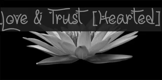 Love & Trust [Hearted] Font examples