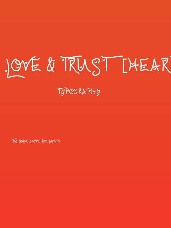 Love & Trust [Hearted] Poster