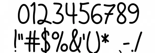 Love & Trust Font OTHER CHARS