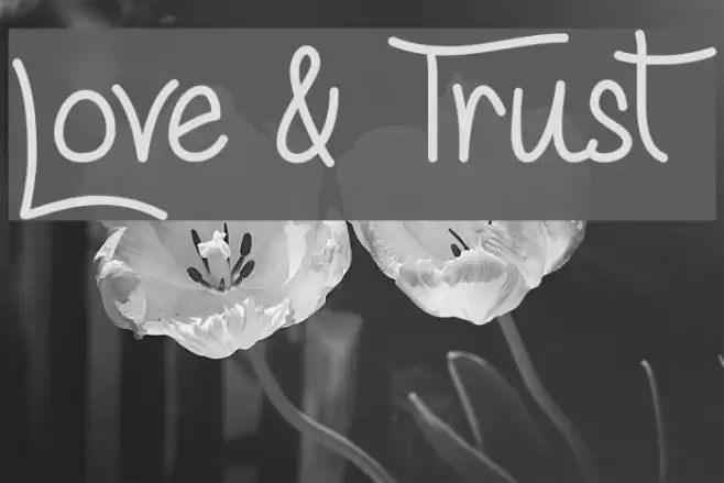 Love & Trust Font examples