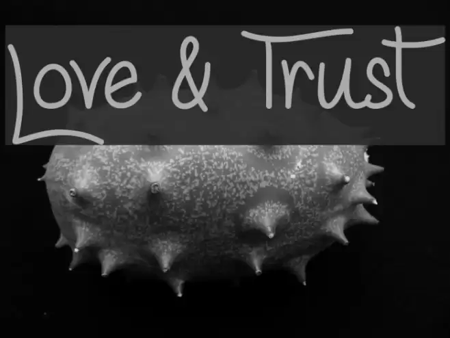 Love & Trust Font examples