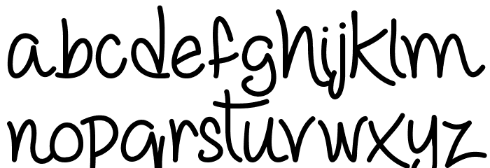 Love & Trust Font LOWERCASE