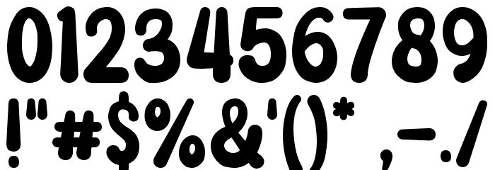 Love Twist Sans Font OTHER CHARS