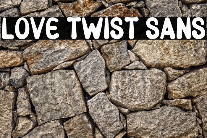 Love Twist Sans Example 3