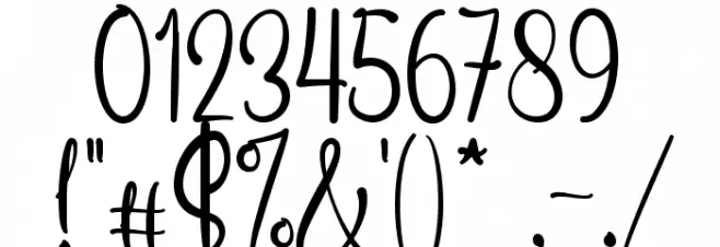 Love Twist Font OTHER CHARS