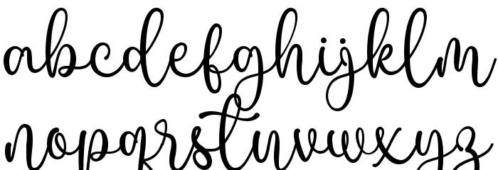 Love Twist Font LOWERCASE