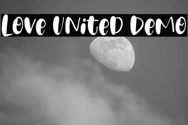 Love United Demo Font examples