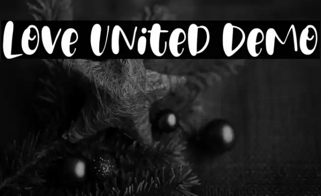 Love United Demo Font examples