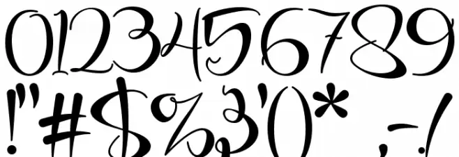 Love Valentina Font OTHER CHARS