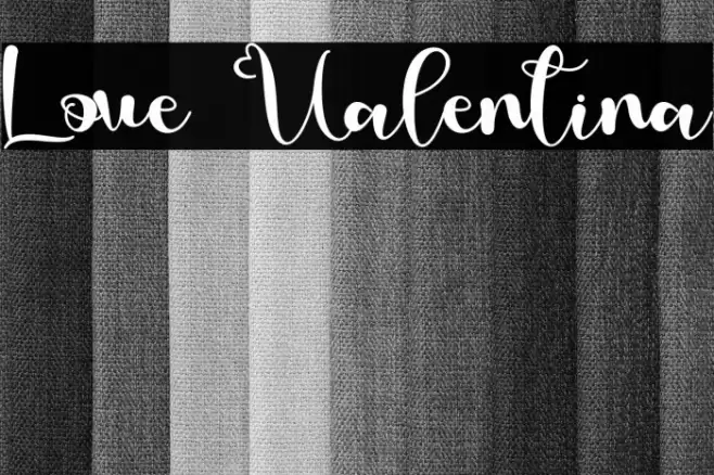 Love Valentina Font examples