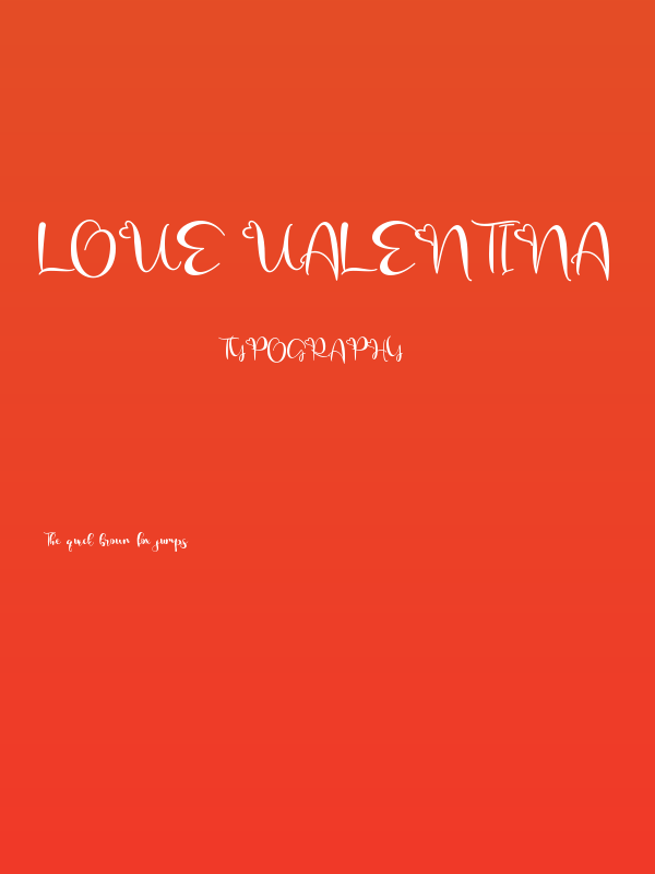 Love Valentina Poster
