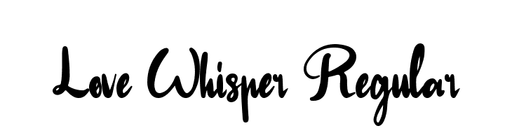 Love Whisper Regular  नि: शुल्क फ़ॉन्ट्स डाउनलोड