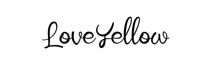 Love Yellow  フリーフォントのダウンロード