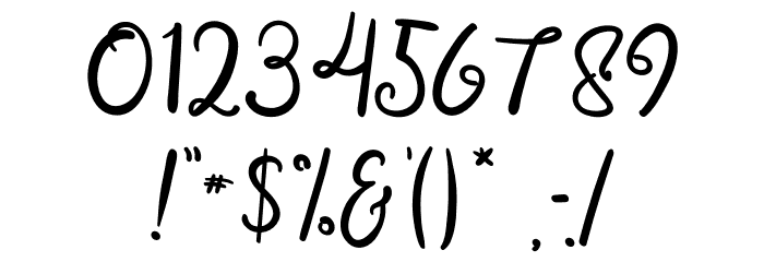 Love Yellow Font OTHER CHARS