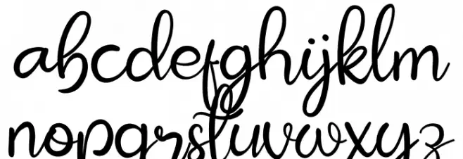 Love Yellow Schriftart Kleinbuchstaben