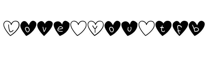 Love You tfb  免费字体下载