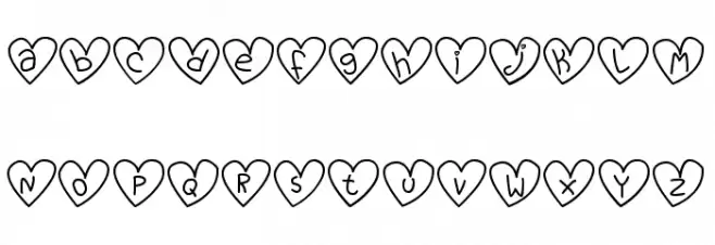 Love You tfb Fonte MAIÚSCULAS