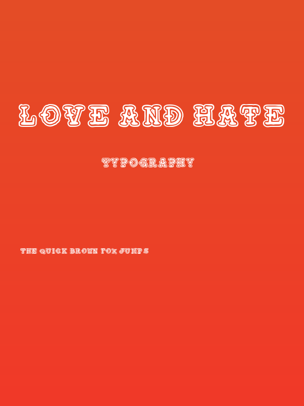 Love and Hate Poster