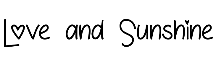 Love and Sunshine Font