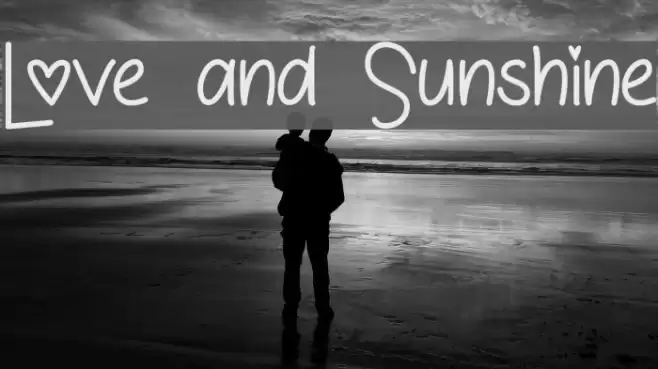 Love and Sunshine Font examples