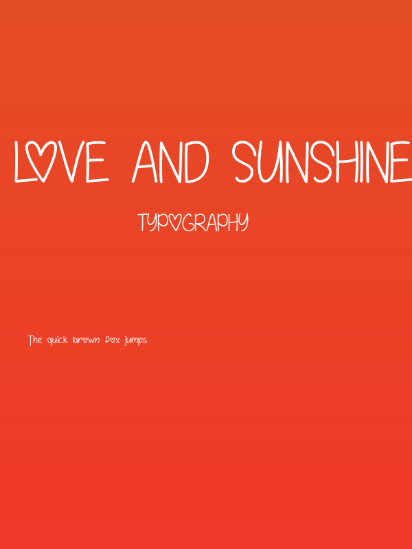 Love and Sunshine Poster