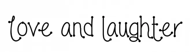 Love and laughter  免费字体下载
