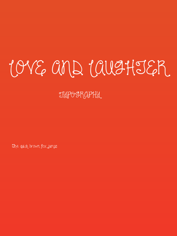 Love and laughter Poster