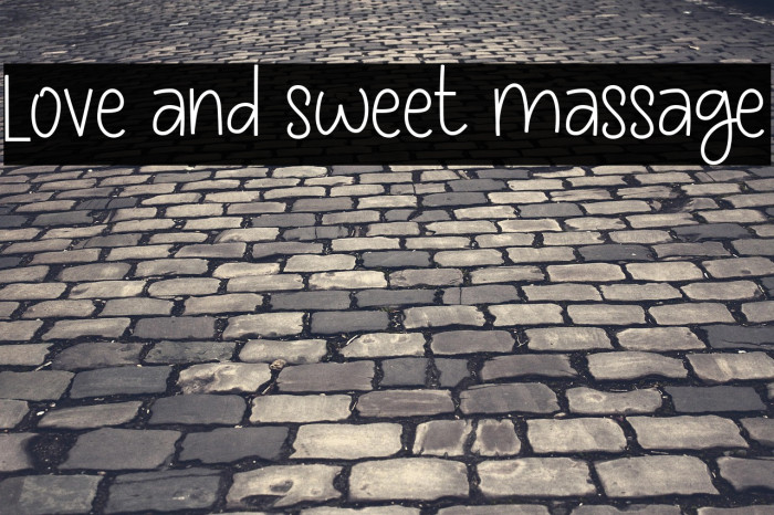 Love and sweet massage Example 3