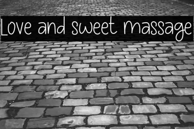Love and sweet massage Font examples
