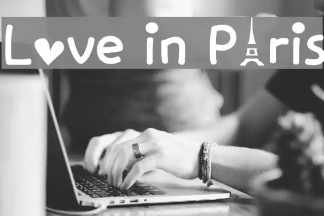 Love in Paris Font examples