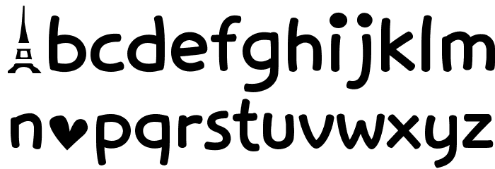 Love in Paris Font LOWERCASE