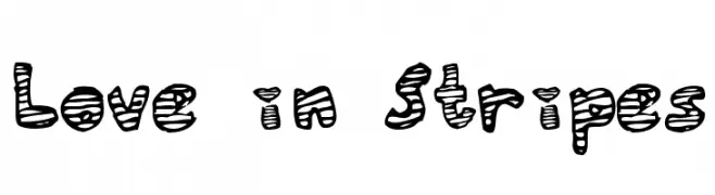 Love in Stripes  Frei Schriftart Herunterladen