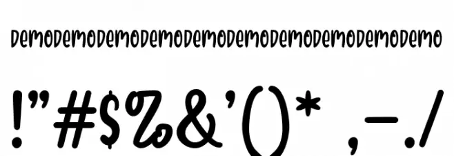 Love in space Demo Schriftart Anderer Schreiben