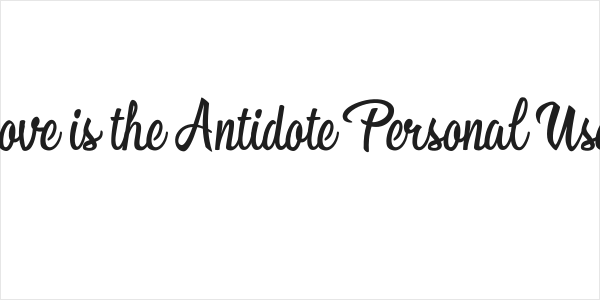 Love is the Antidote Personal Use  Logo