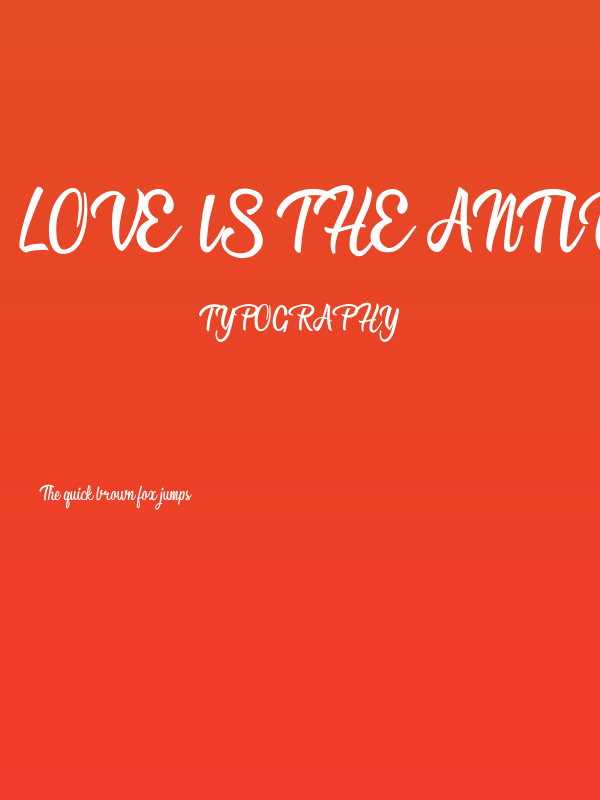 Love is the Antidote Personal Use  Poster