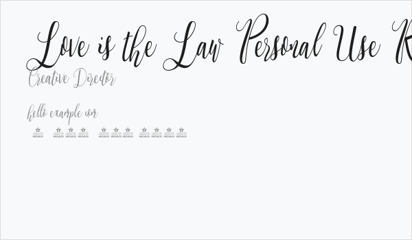 Love is the Law Personal Use Regular Business Card