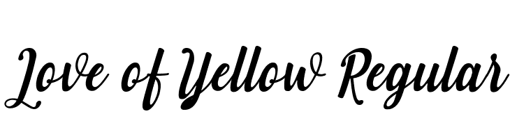 Love of Yellow Regular  baixar fontes gratis
