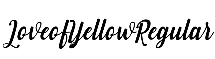 Love of Yellow Regular  Descarca Fonturi Gratis