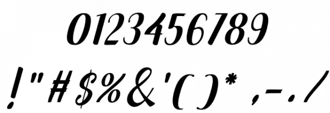 Love of Yellow Regular Font OTHER CHARS