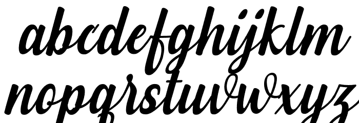 Love of Yellow Regular Font LOWERCASE