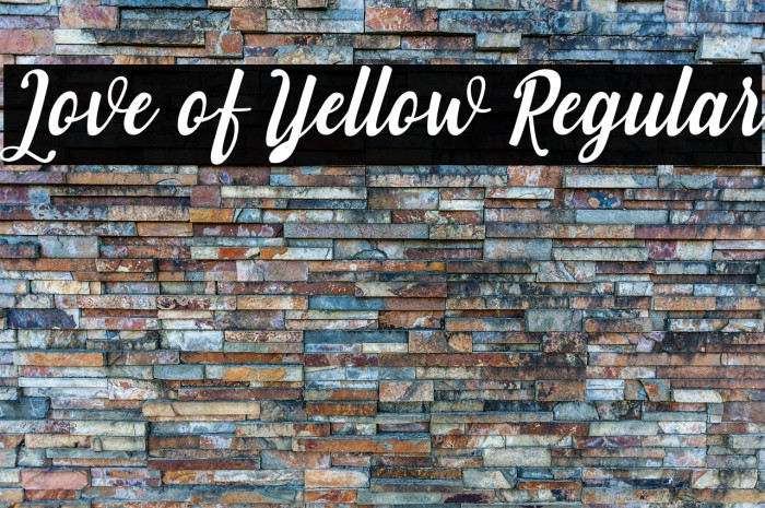 Love of Yellow Regular Example 1