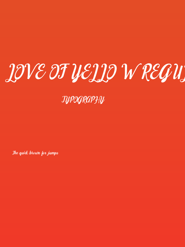 Love of Yellow Regular Poster