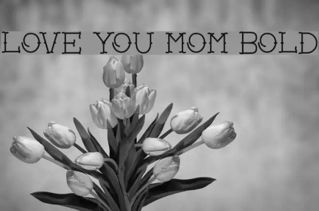 Love you mom Bold Font examples