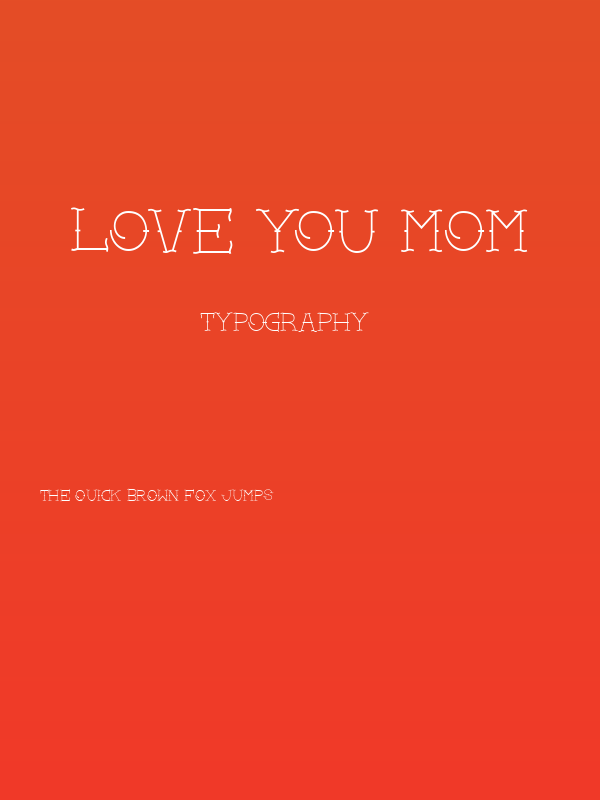 Love you mom Poster