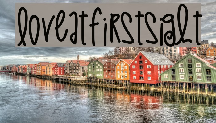 LoveAtFirstSight Font examples